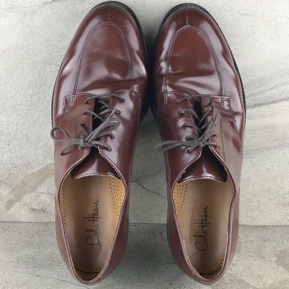 Cole Haan Men’s Lace-up Calhoun Oxford Dress Shoe in Mahogany size 10.5